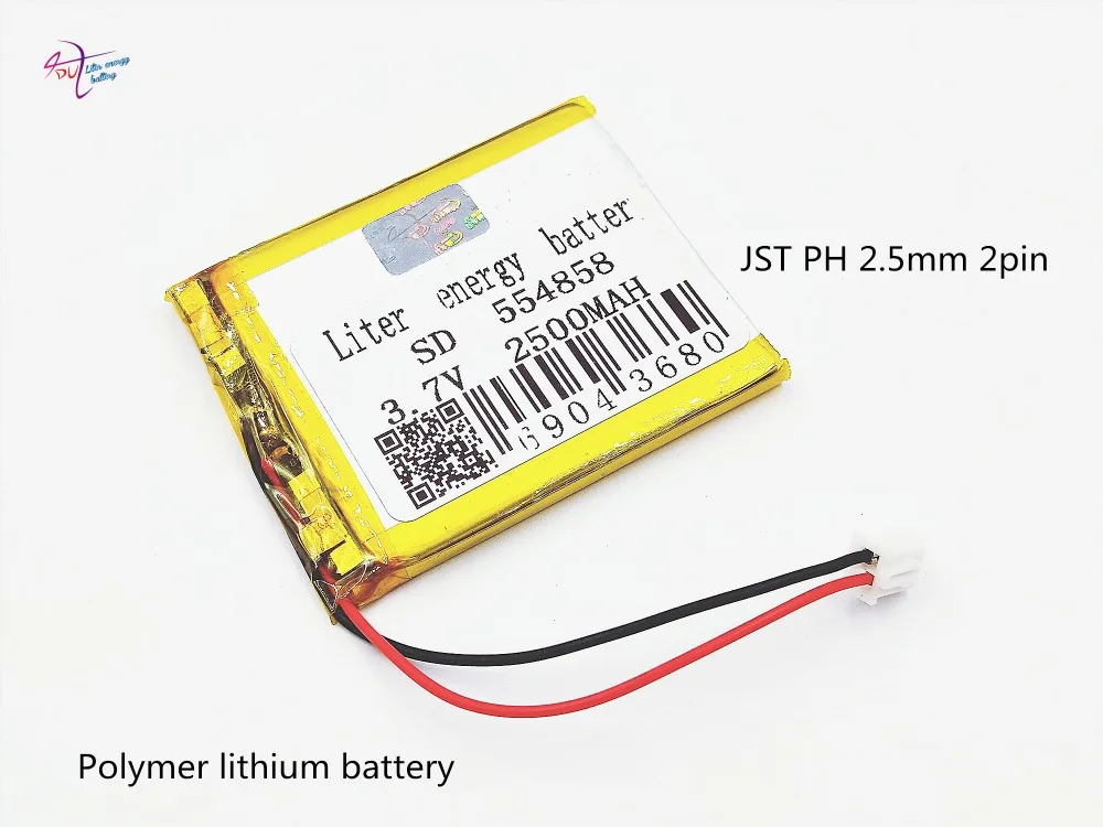 XHR-2P 2 54 2500mAh 554858 555060 3 7 V литий-полимерная батарея GPS оборудование для мониторинга