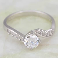 best gift silver color jewelry cz engagement rings for women fashion jewellery size 6 7 8 9 10 ar185