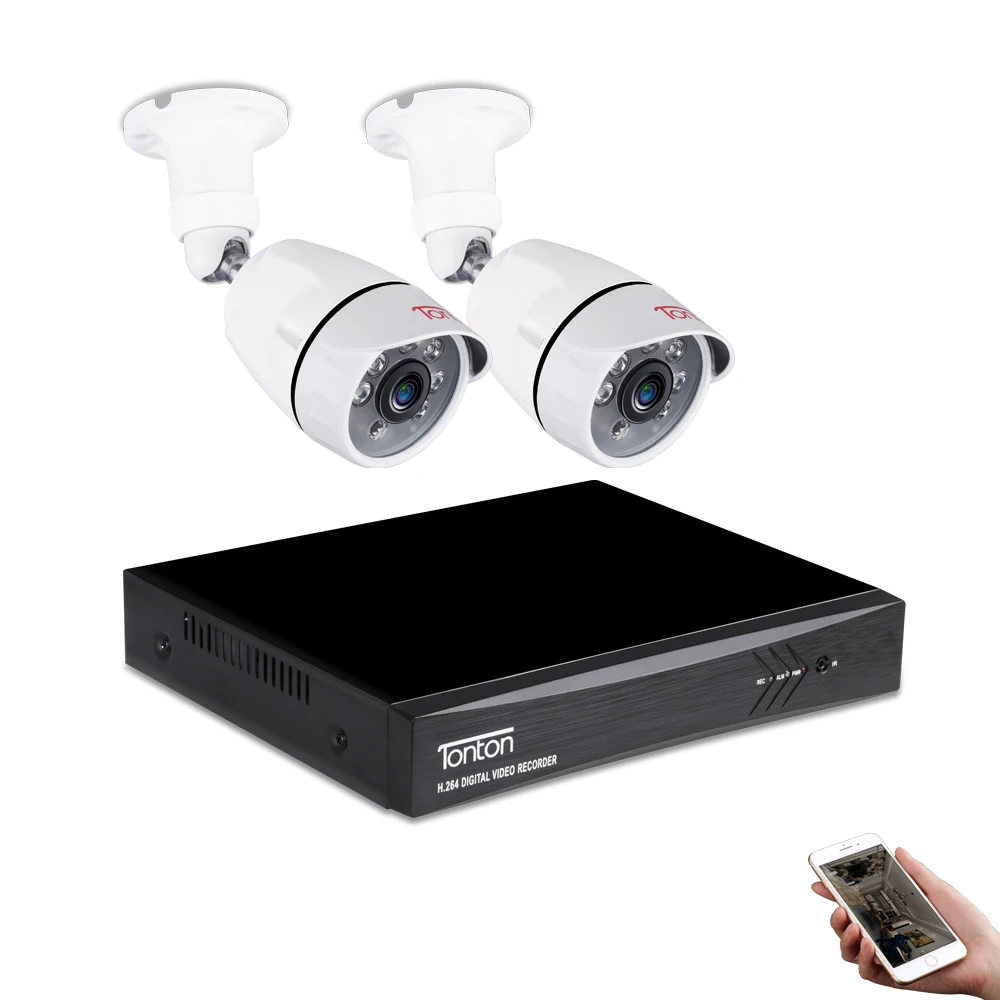 Tonton 1080P HDMI DVR FULL HD наружная внутренняя система камер домашней безопасности 4CH CCTV