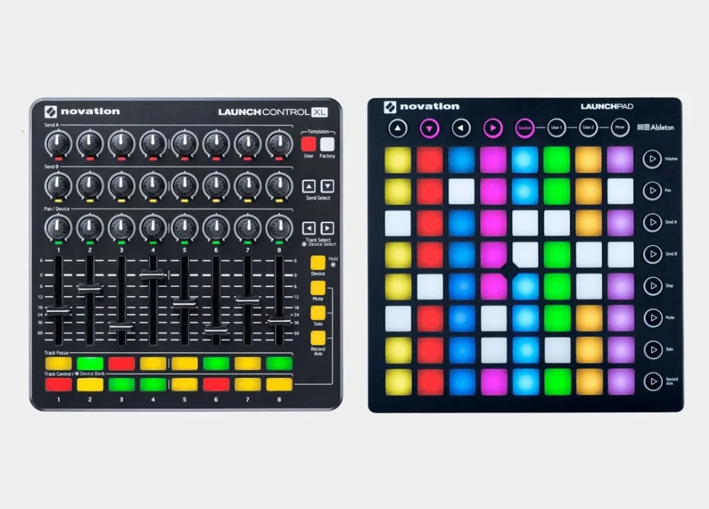 Novation launch управление XL MIDI Управление клавиатурой Лер микшер восемь изрезанных фейдеров 16 многоцветных кнопок DJ сценическое представление