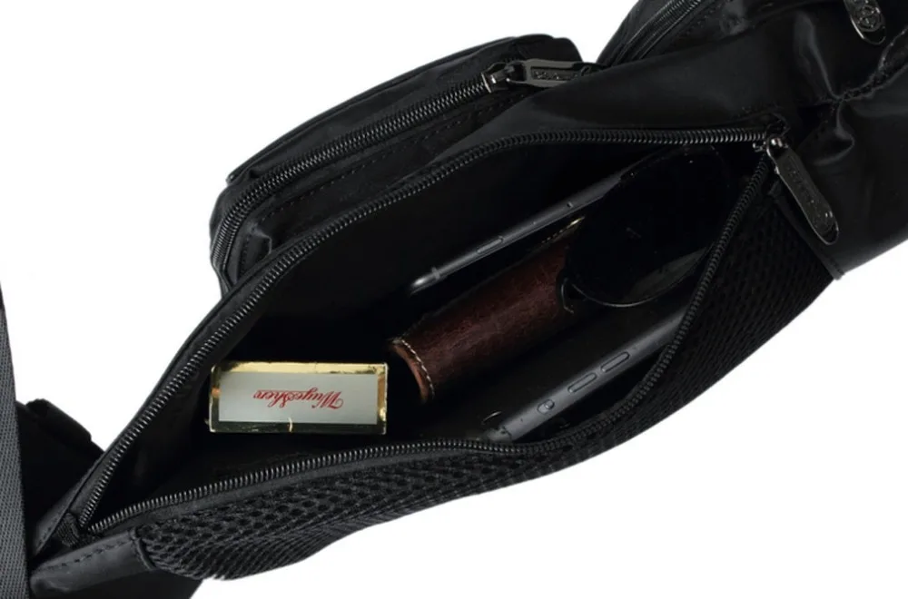 

New Men Chest Bag Waterproof Nylon Travel Riding Cross Body Messenger Shoulder Sling Back Pack