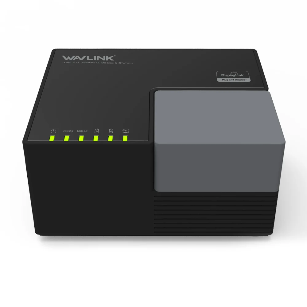 Wavlink 9 портов Универсальная док-станция USB 3,0 Двойной видео дисплей 4 Гб DVI HDMI VGA до 2048*1152 usb-хаб Быстрая зарядка гигабит