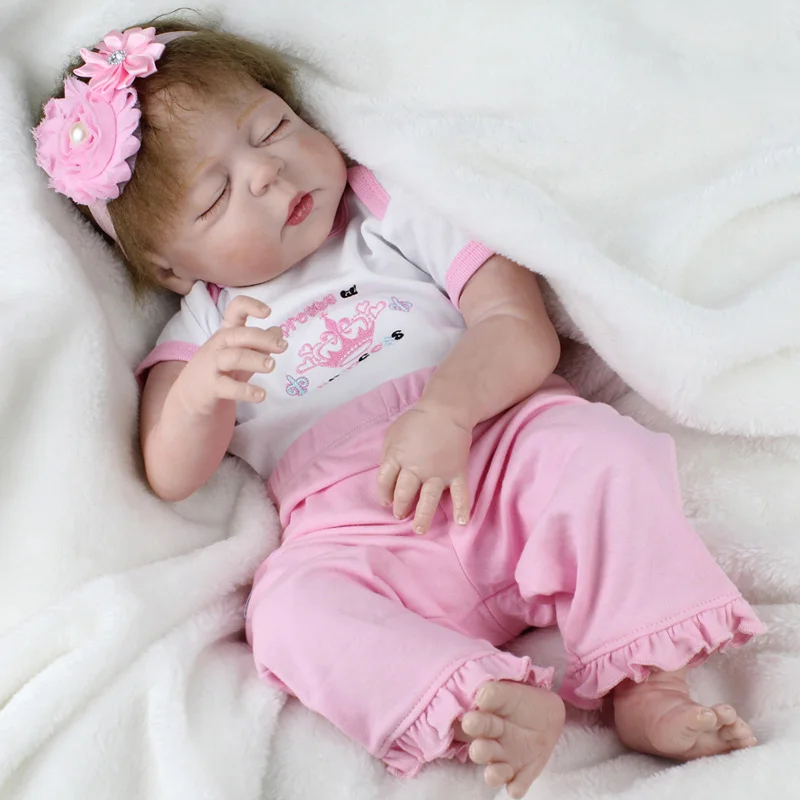 KAYDORA 22 дюйма 55 см полностью виниловые силиконовые куклы Reborn Baby прелестные реалистичные куклы для спящей девочки Bebe Reborn Babies Bonecas Прямая поставка