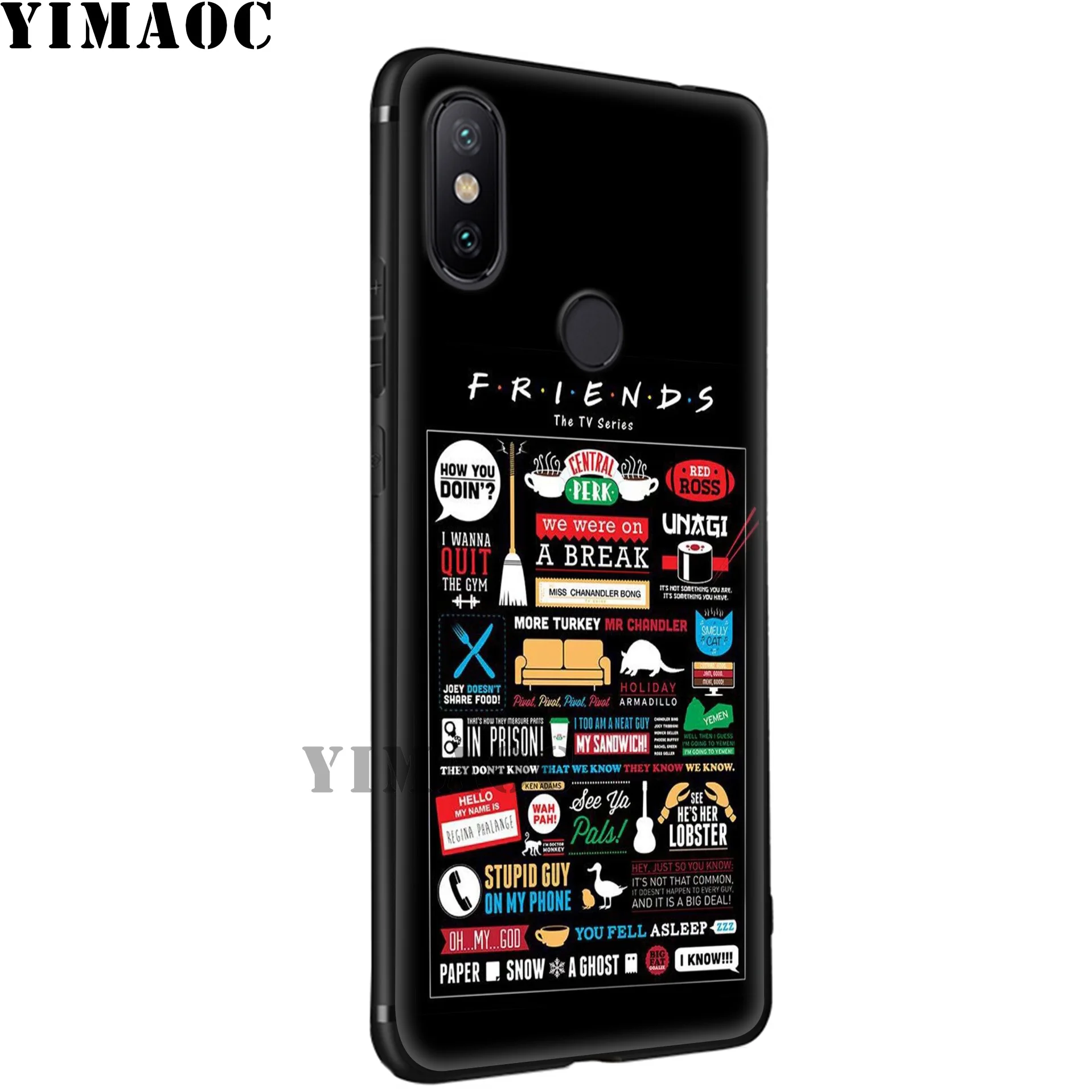 YIMAOC с героями телесериала Друзья забавные мягкие чехол для Xiaomi mi 9T 9 8 Se 6 MAX 3 A1 A2 Lite