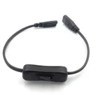 Кабель питания C7 с переключателем, удлинитель IEC 320 C8 до C7 с вклвыкл, С7 кабели питания с короткими проводами