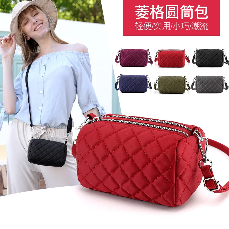 Летняя новая женская сумка легкая водонепроницаемая нейлоновая на плечо