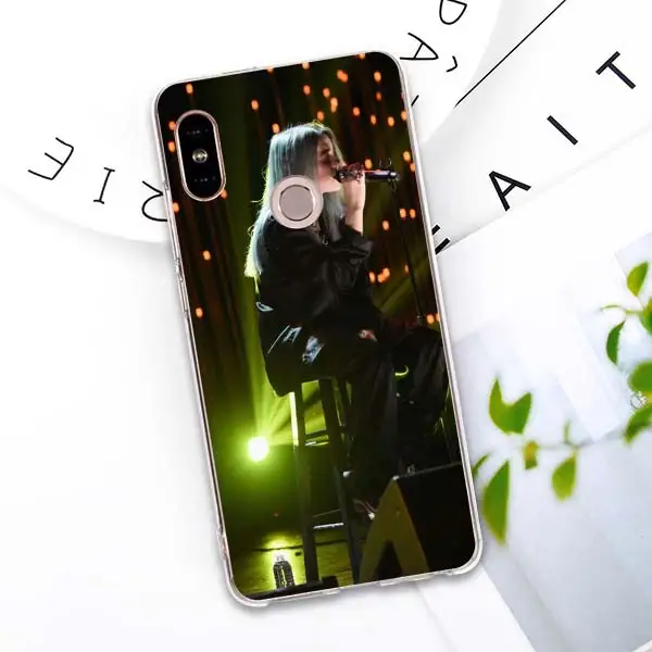 Силиконовый чехол Singer Star Billie Eilish для Xiaomi mi 9 8 A2 Lite Play mi x3 Red mi 6 6A Note 6Pro 7 Pro мягкий чехол для телефона из ТПУ - Цвет: 10