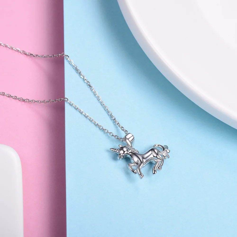 Кулон и цепочка в виде животного из серебра 100% пробы SC39|jewelry necklace|women jewelry necklaceanimal