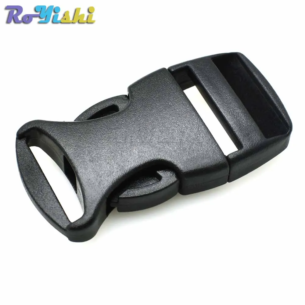 

10pcs/pack 3/4" Plastic Side Release Buckles Backpack Straps Webbing 20mm Black