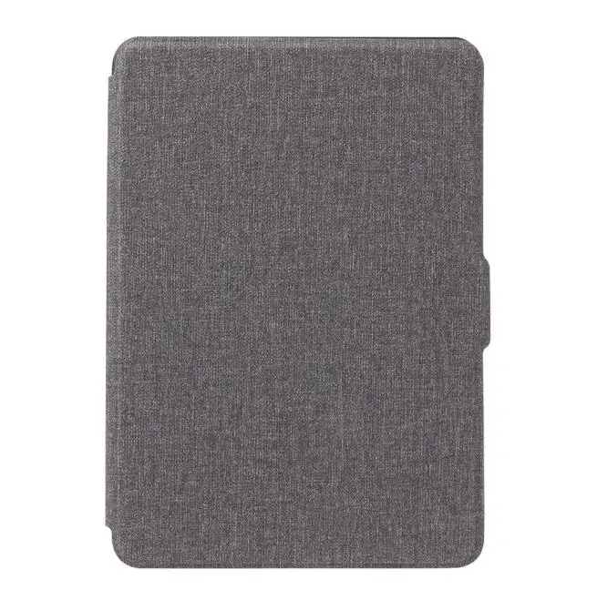 Серый Защитный чехол с текстурой ткани для " Amazon Kindle Paperwhite 1/2/3 - Цвет: Серый