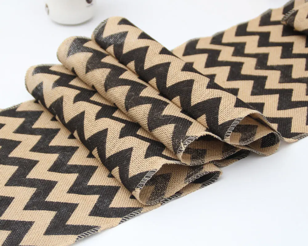 Настольная дорожка из джута льняная кружевная ткань для столовой ресторана