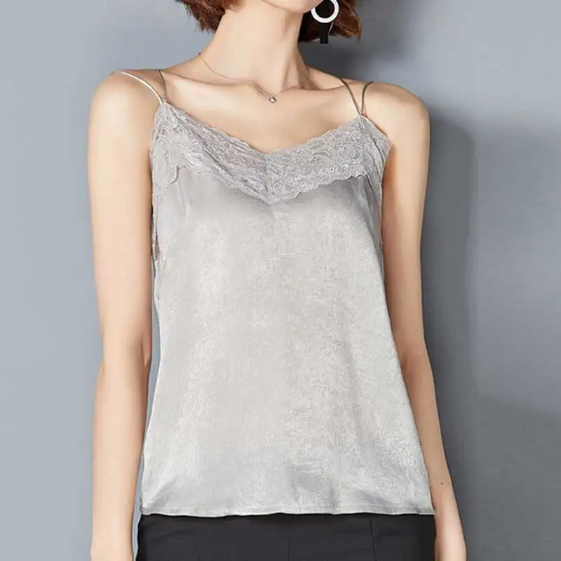 HEE GRAND/Женская сексуальная комбинация на бретельках с глубоким v образным вырезом