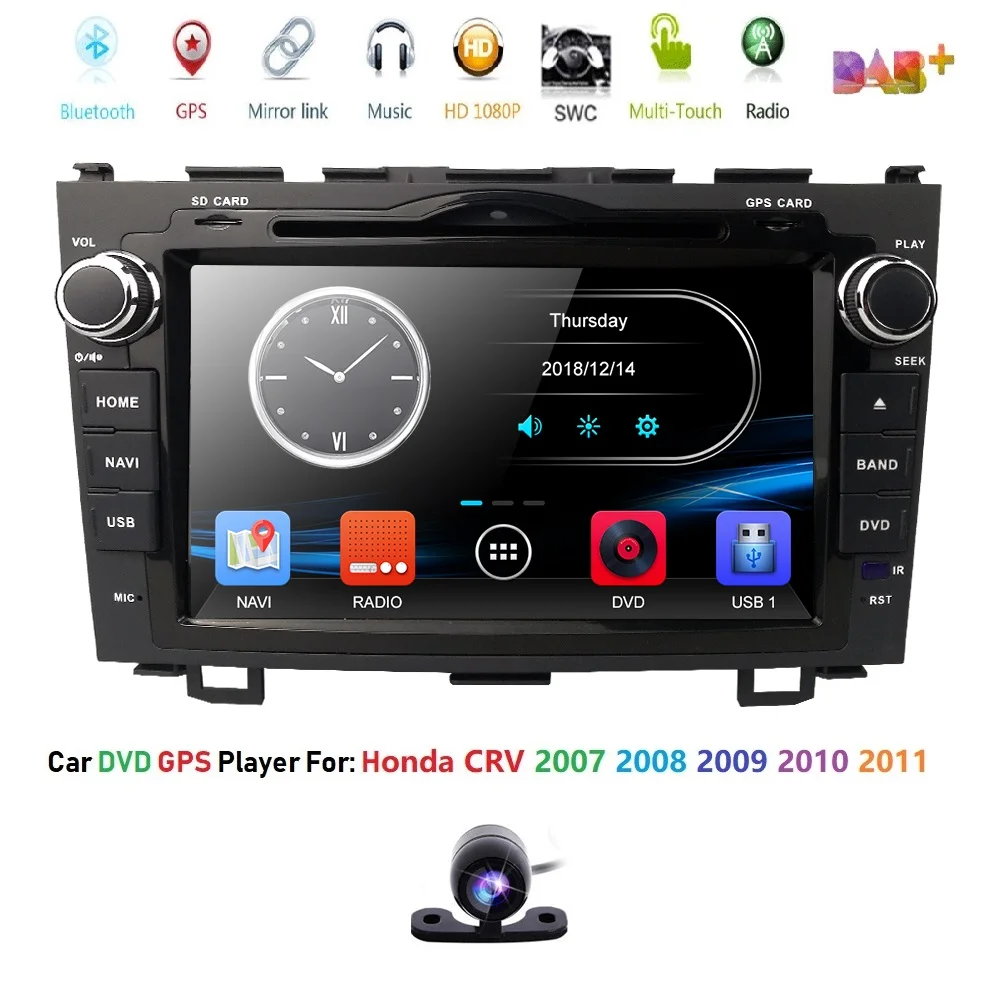 Автомобильный dvd плеер монитор для HONDA CRV 2006 2011 стерео аудио головное устройство