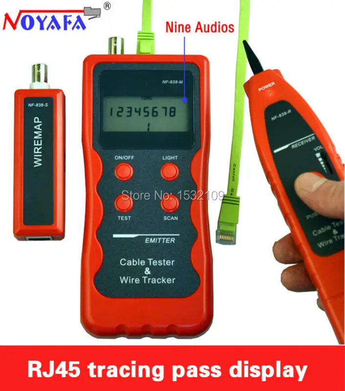 Тестер кабельных сетей трекер тестер телефонной линии BNC сетевого искатель USB RJ11