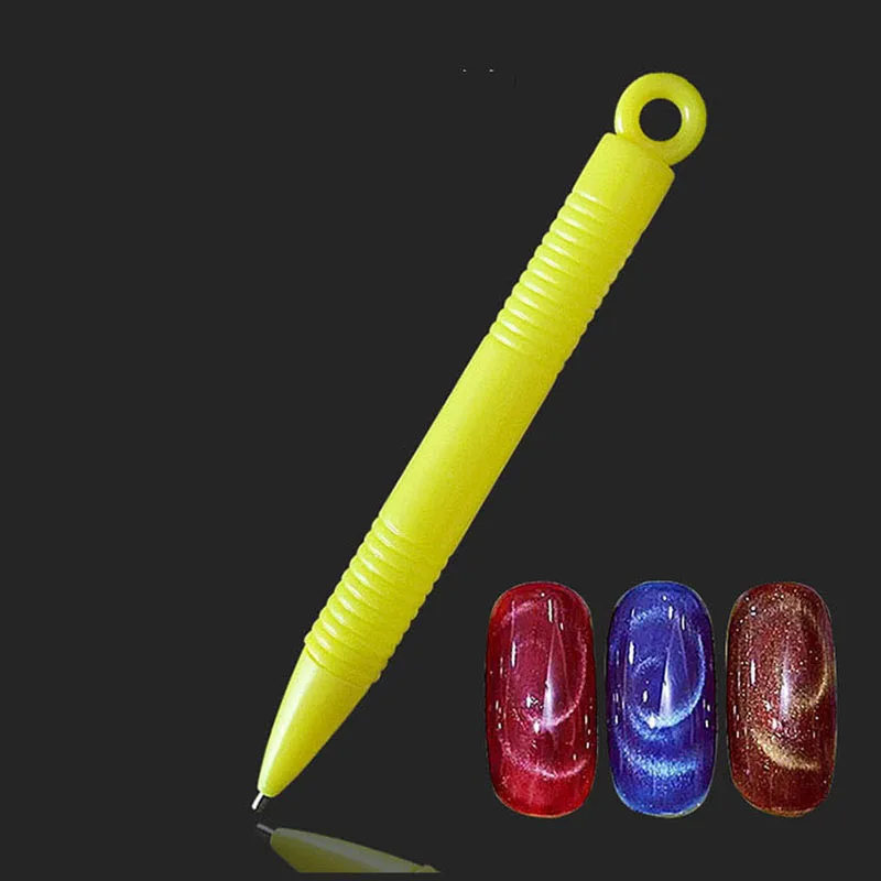 Новая мода 1 шт. кошачий глаз Магнитная палочка ручка для УФ гель-лака 3D линия полосы цветочный эффект волшебная доска Маникюр Инструменты для ногтей