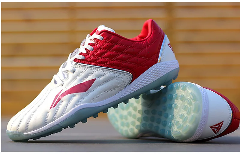 Li-Ning Men TIE TF Training Soccer Shoes Cushion Wearable Anti-Slippery LiNing Support Sport Shoes Sneakers ASTN001 YXZ088