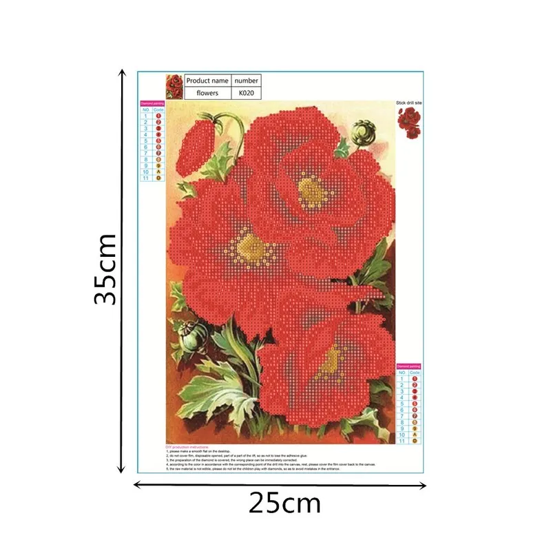 Цветочный узор 5D сделай сам алмазная живопись вышивка крестиком круглые
