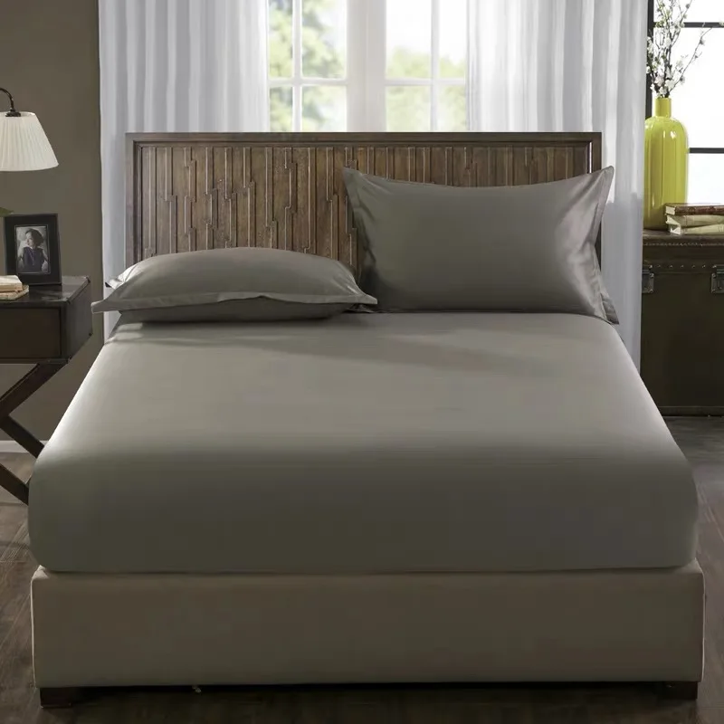 Египетский хлопок 1000 TC queen King super King size белый светильник бежевый серебристый светло-голубой один Подогнанный лист 1 предмет по индивидуальному заказу