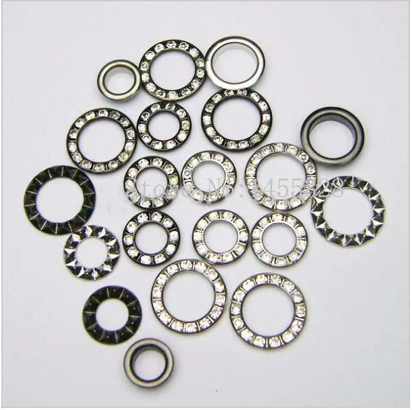 Алмазные люверсы стразы оптом металлические цветное никелирование