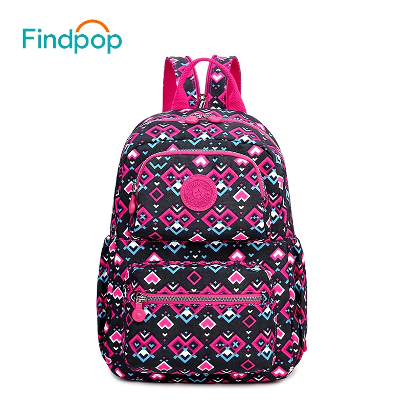Женские рюкзаки с принтом Findpop для подростков холщовая школьная сумка новинка 2017