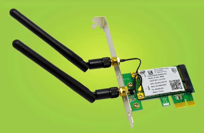 300 м двухдиапазонный WiFi беспроводной PCIe x1 адаптер для настольного ПК карты 5100