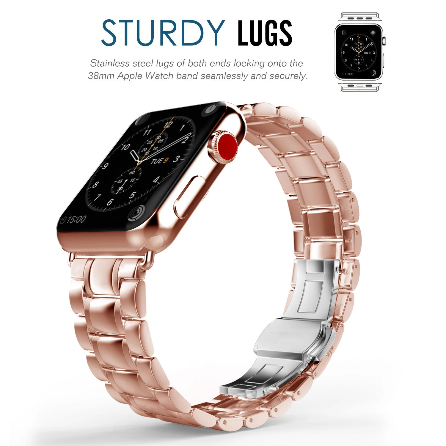 Ремешок Eastar для Apple Watch Band 42 мм 38 44 40 сменный Браслет из нержавеющей стали наручных