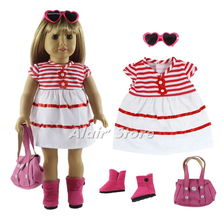 

1 Set Beautful Princess Dress Outfit Doll Clothes for 18'' American Doll A60