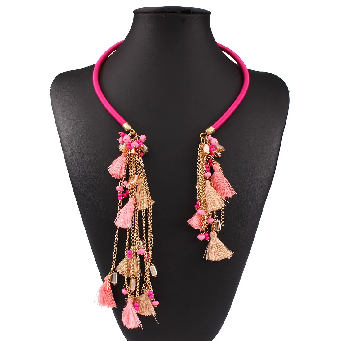 Популярные преувеличенные богемные романтические кисточки цепочка женские