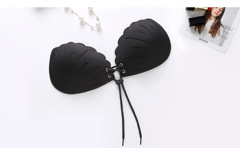 100 PCS/ lot Women's Strapless Invisible Backless Adhesive Push up Sticky Bra