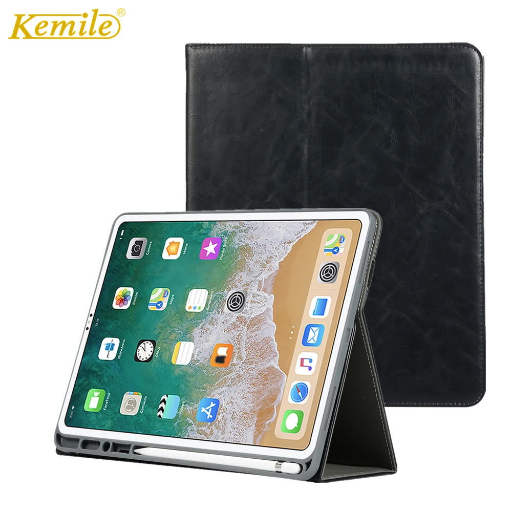 Чехол для iPad Pro 12 9 дюйма 3th кожаный роскошный бизнес стенд с функцией