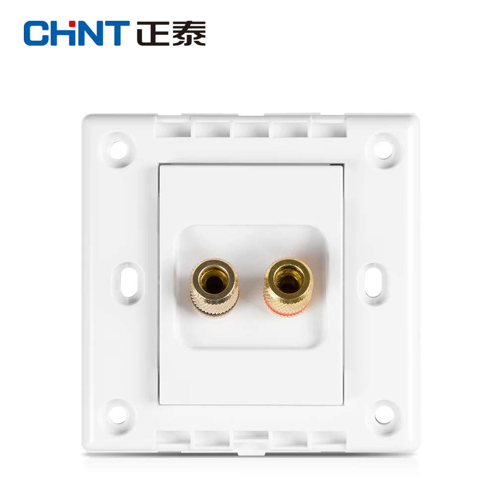 Китайский настенный выключатель розетка NEW7D белая с двумя отверстиями звуковая