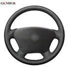 Черная натуральная кожа для Mercedes Benz W163 M-Class ML230 чехол рулевого колеса автомобиля 270 320 350 430 500