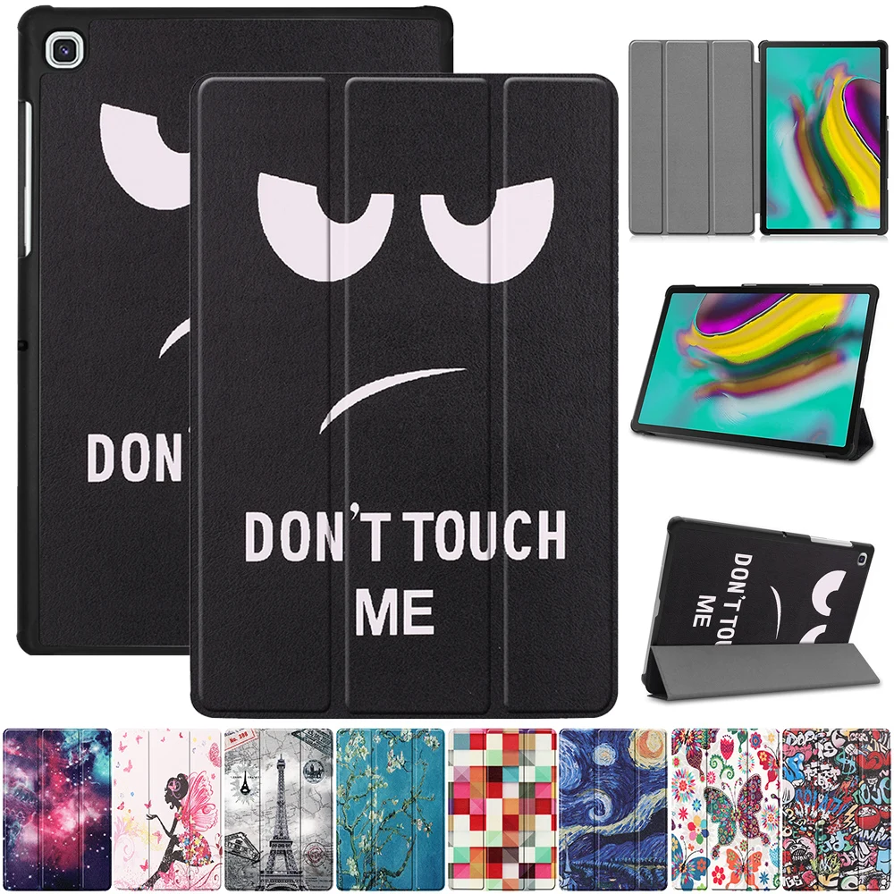 Чехол для Samsung Galaxy Tab S5E 2019 SM T720 T725 Funda планшет смарт чехол 10 5 дюймов тройного сгиба