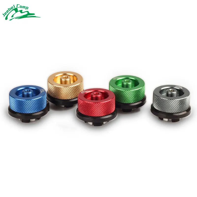 Jeebel Camp G006 Gas Adapter 2.0 aluminium Alloy Adapter for Butane Gas Cylinder Gas  Burner Conversion Furnace Connector