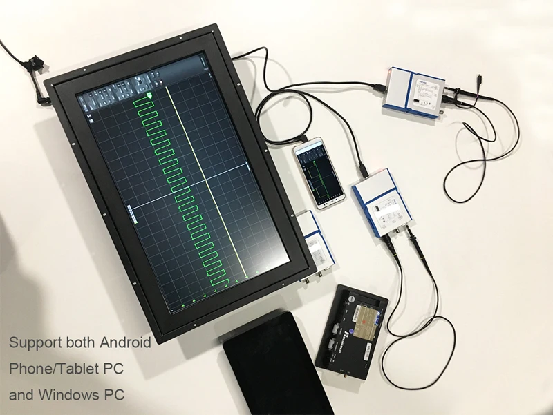 Цифровой портативный осциллограф OSC482 OSC482M PC Android USB 2,0 Виртуальная 2CH полоса пропускания 20 МГц выборочные данные 50 MSA/s осциллограф