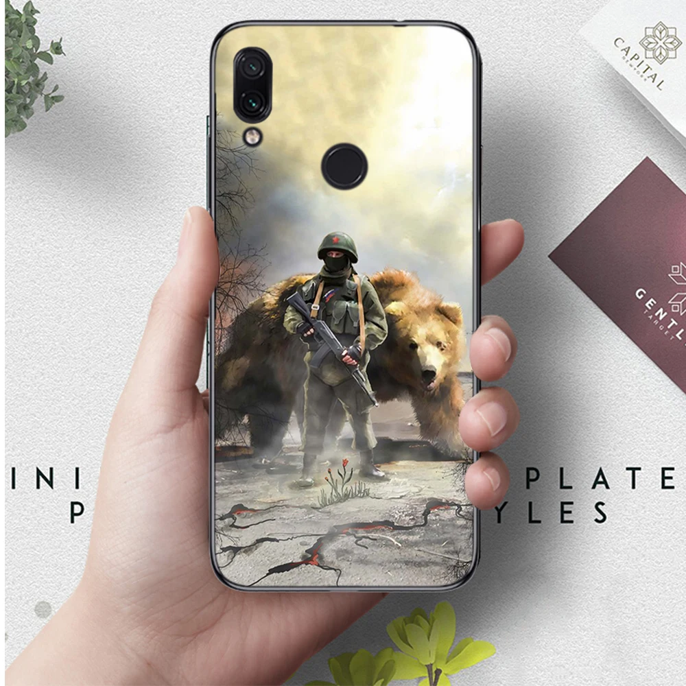 6 Lavaza Россия черный медведь силиконовый чехол для Xiaomi Redmi 4A 4X5 5A 6 6A 7 7A 8 8A K20 Pro Plus S2 Go - Цвет: 6
