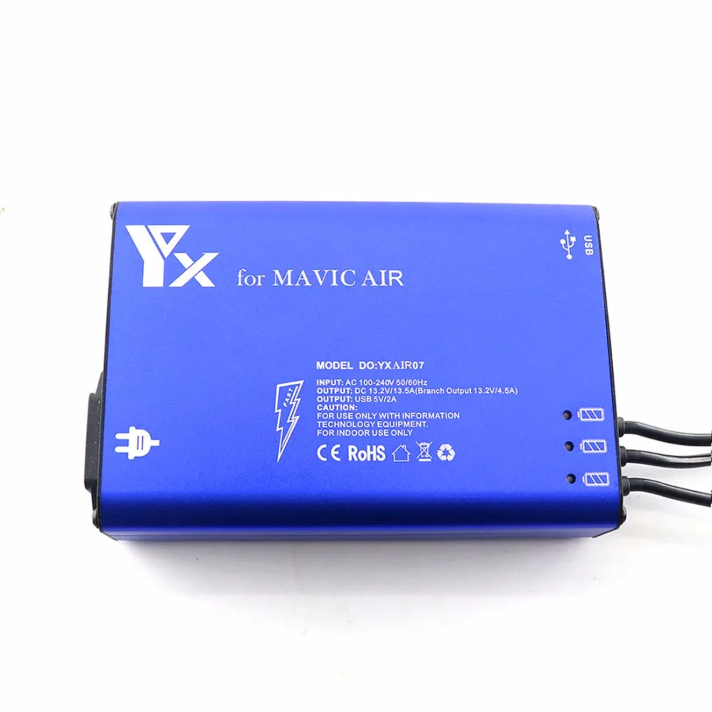 5 в 1 Mavic Air Charger 3 Way зарядка аккумулятора 2 USB порта пульт дистанционного управления