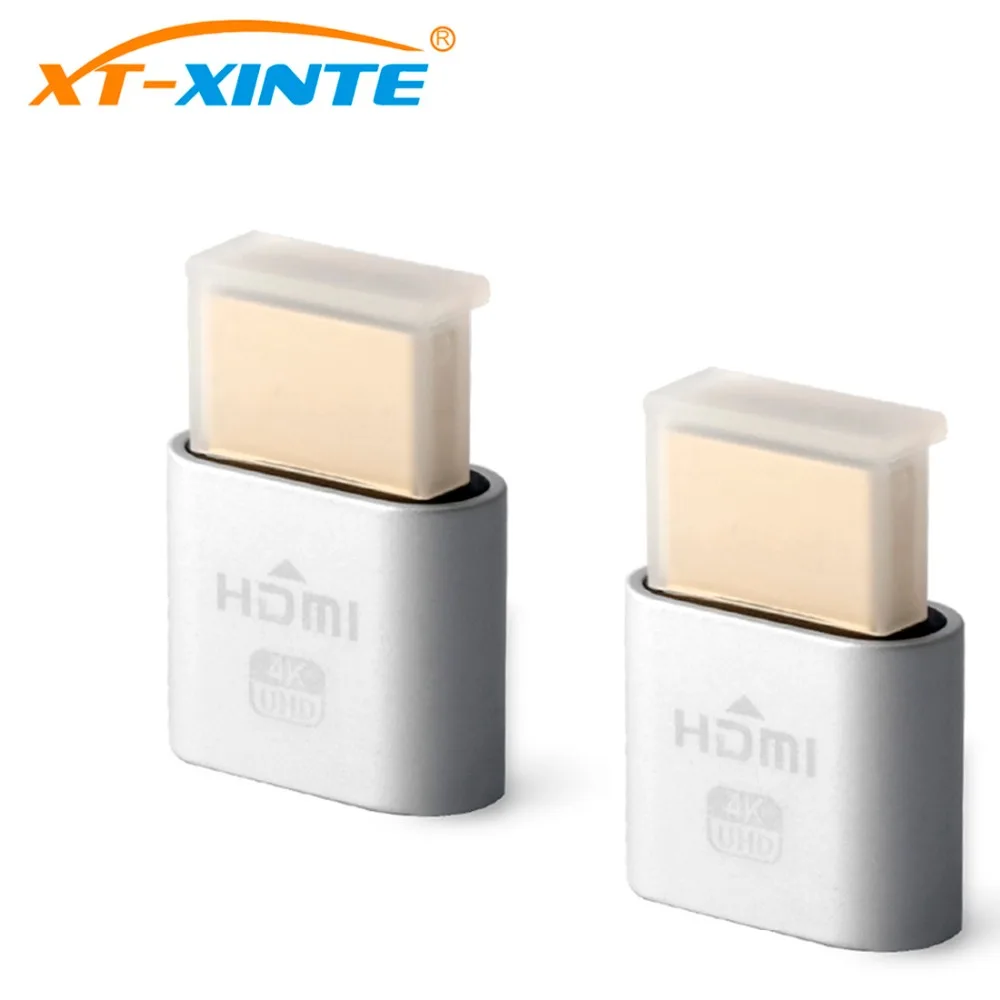 2 шт. адаптер для виртуального дисплея VGA пустышка HDMI 1 4 DDC EDID Безголовый эмулятор