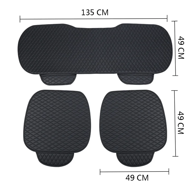 Кожаные чехлы на сиденья автомобиля защитные автомобильные аксессуары для seat