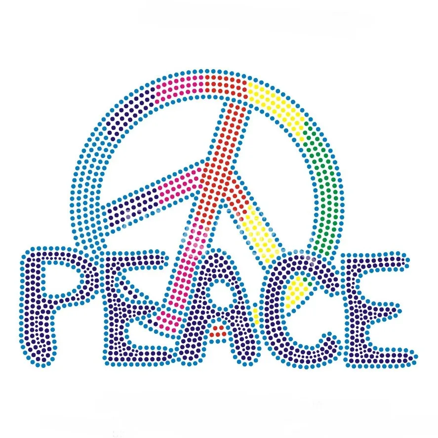 25 шт./лот BlingQueen корейские качественные железные переводы со стразами мирный