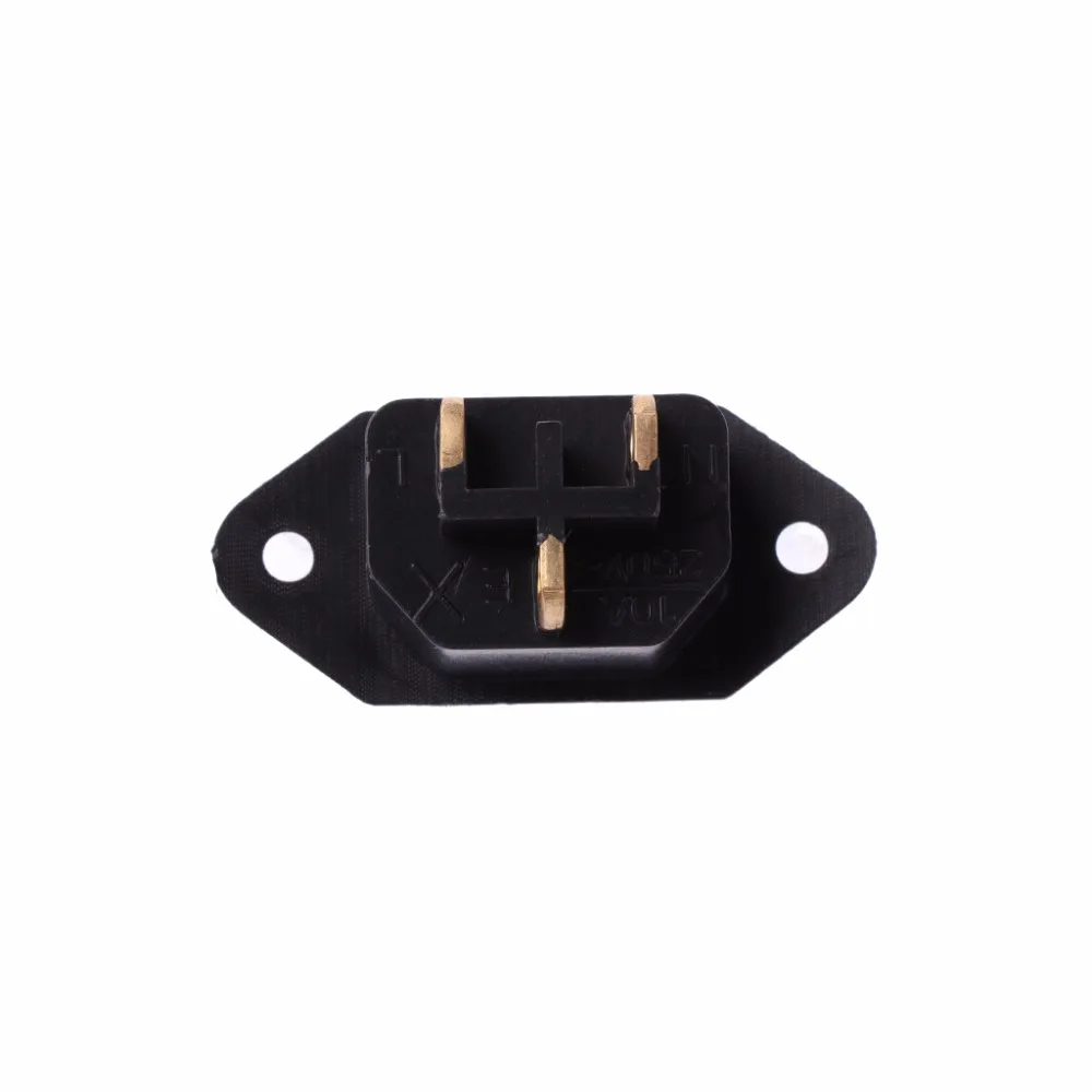 3 контактный разъем питания IEC320 C14 250 В 10 А черного цвета|Запчасти для