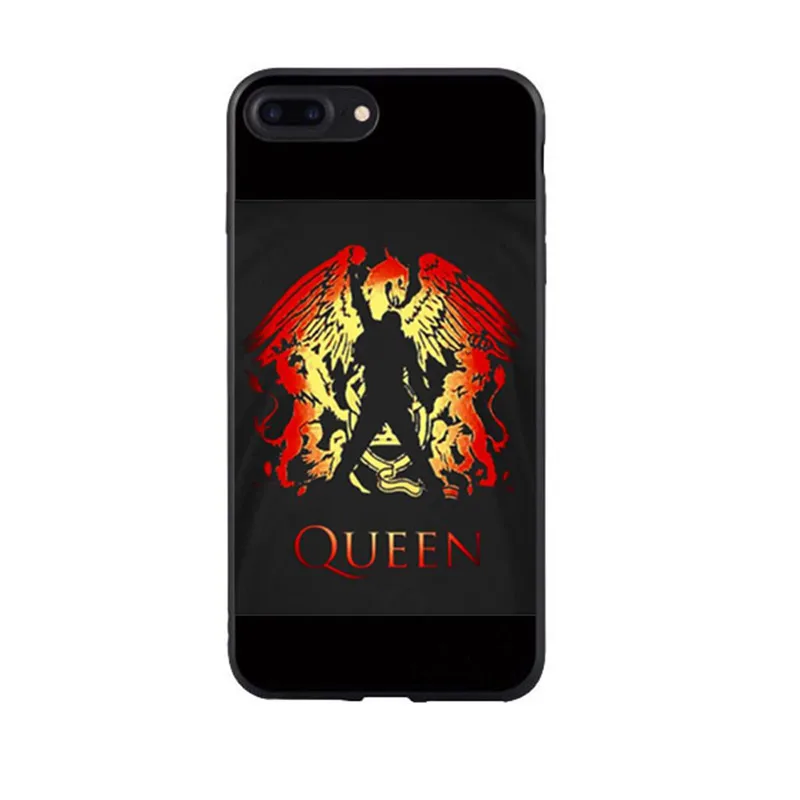 Роскошный чехол для телефона Freddie Mercury Rainha banda Qualidade черный силиконовый iPhone 8 7 6 Plus 5