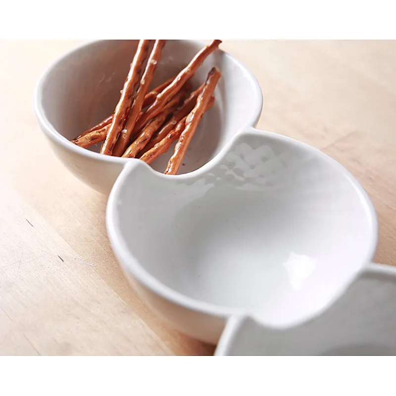 Качество экспорт корейский 3 в 1 белый керамический десерт Суши Закуска Марины