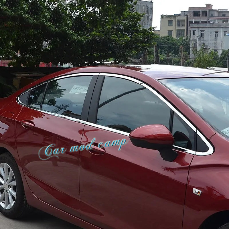 12 шт. молдинговые ленты из нержавеющей стали для Chevrolet Cruze Sedan 2017 2018|chevrolet chrome|trim