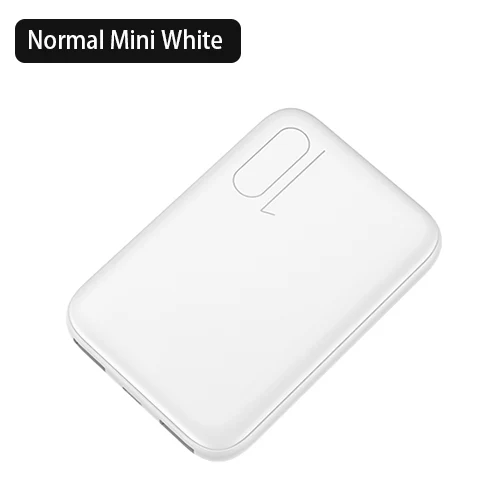 White No LED Display Внешний аккумулятор 10000 мА/ч для iPhone samsung, USAMS, внешний аккумулятор, повербанк, светодиодный дисплей, внешние аккумуляторы, быстрая зарядка, мини-Банк - Цвет: White No LED Display
