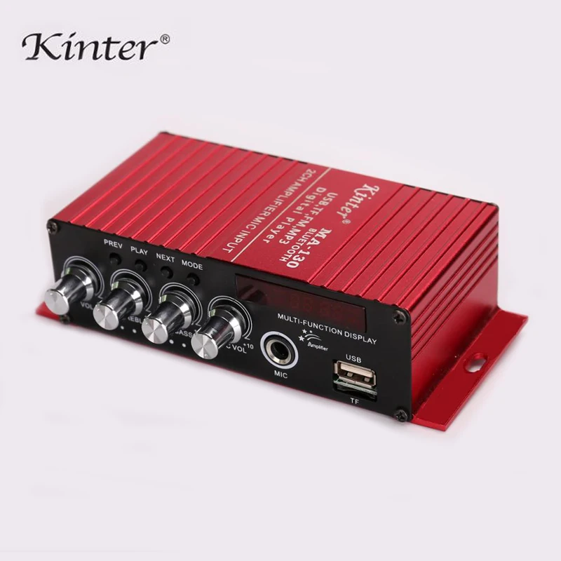 MA-130 DC12V 2CH 2*20 W Bluetooth Mini Hi-Fi AMP стерео USB автомобильная Лодка аудио авто усилитель мощности Поддержка FM/MP3/MIC вход