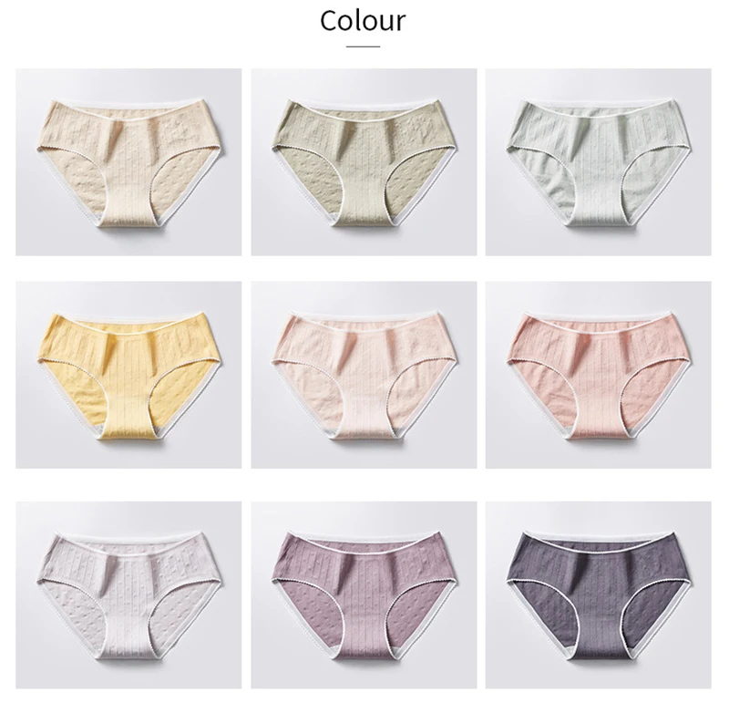 Fashion Cotton Panties For Women Seamless Low-rise Briefs Set Ultra-thin Underwear Female Comfort Underpants Intimates XL#D