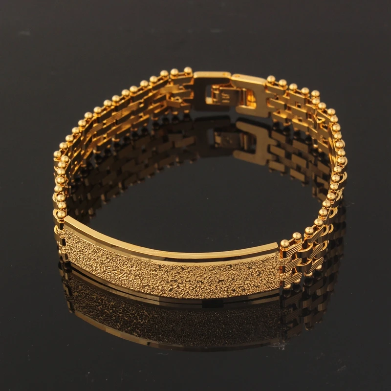 Fansheng часы цепь золотого цвета ссылка Фигаро Цепь браслет для нежных мужчин