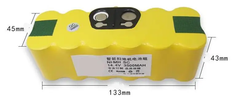 Бесплатная доставка Ni-MH блок батарей SC 14 4 v 3500mah аккумулятор для i робота уборочная