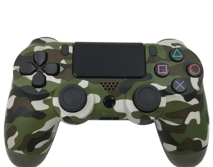 Camouflage green Цветной 4,0 bluetooth проводной геймпад хост-контроллер для ps4 ps3 joysitck геймпад двойной шок геймпад - Цвет: Camouflage green